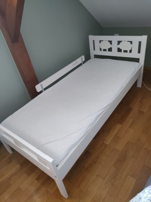 Łóżko dziecięce Ikea kritter białe 160