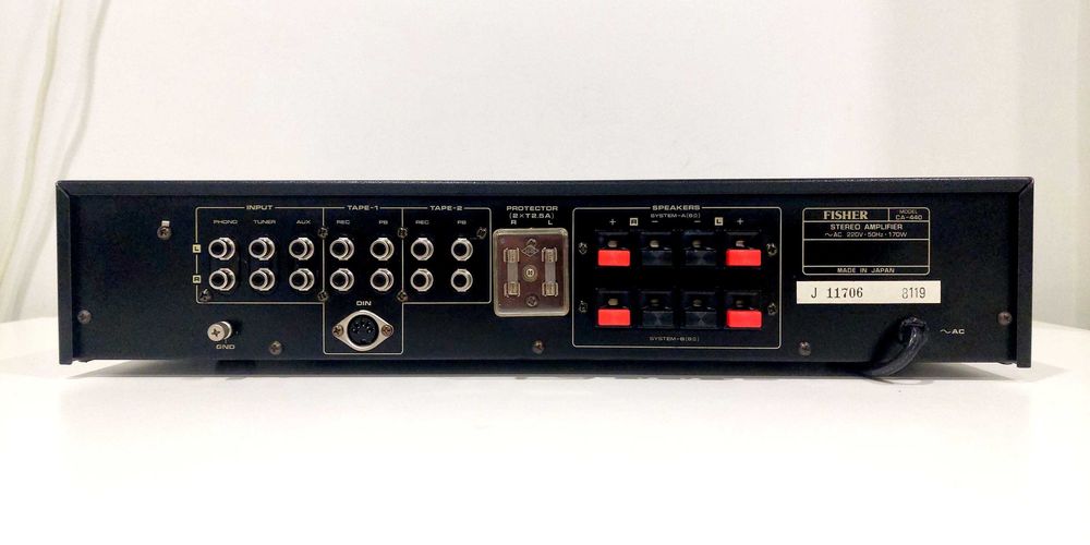 Amplificador FISHER CA-440 c/2x55w (irrepreensível)*