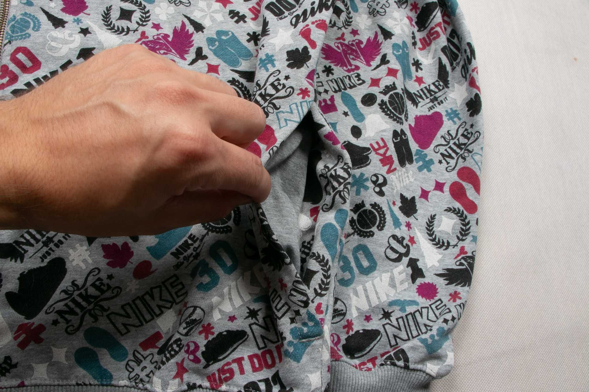 Bluza rozpinana y2k Nike monogram M/L
