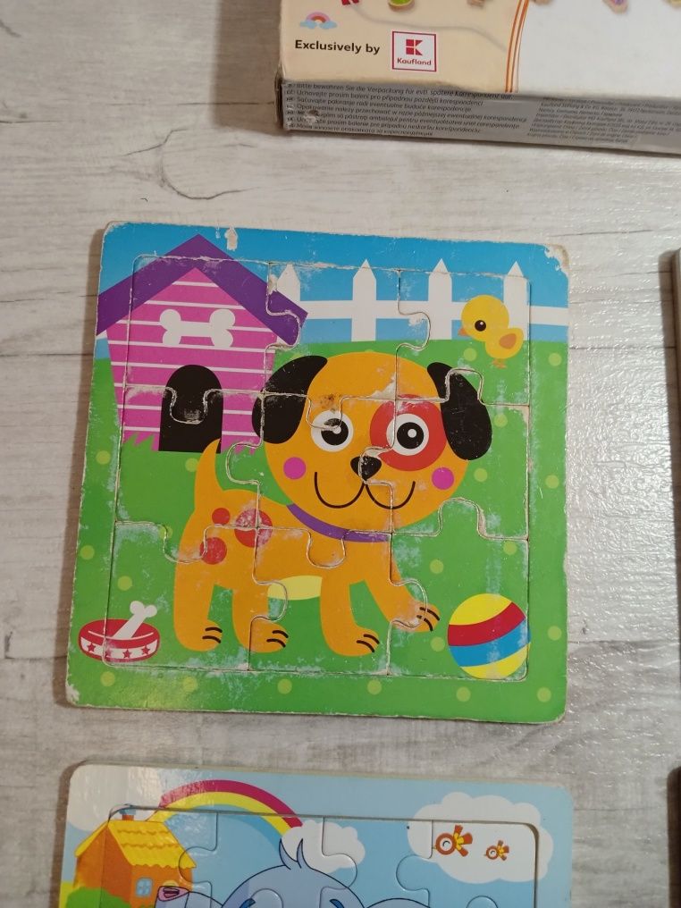 Puzzle drewniane 9-16 elementów