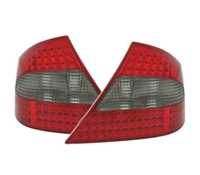 FAROLINS TRASEIROS LED PARA MERCEDES CLK W209 05-10 VERMELHO ESCURECIDO