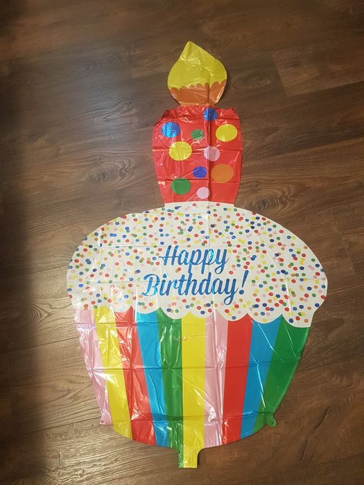 Duży balon foliowy  na urodziny, roczek