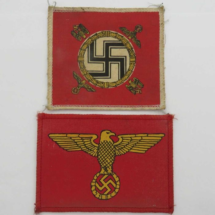 Par de distintivos de tecido nazis alemães