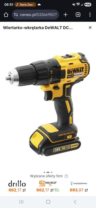 Wkretarka dewalt bezszczotkowa!