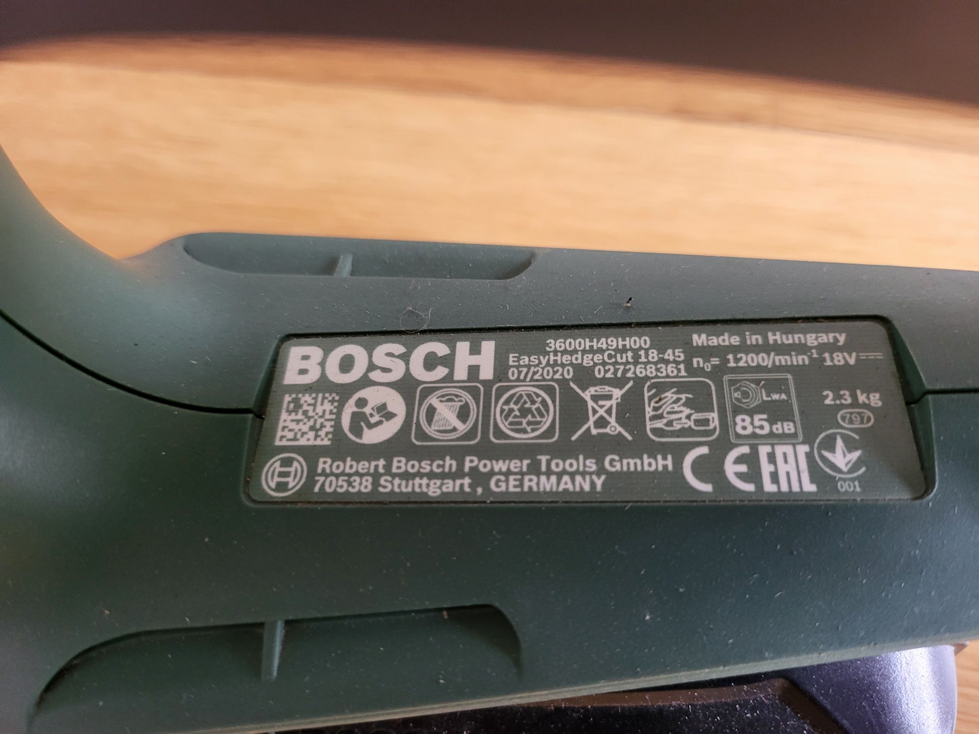 Nożyce, Sekator akumulatorowy BOSCH EasyHedgeCut 18-45