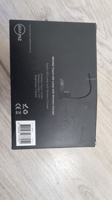 Lampka Nowa Biurkowa Na Biurko LED Lampa Szkolna Nocna Czarna Bezdotyk