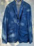 marynarka męska, jeans, niebieska