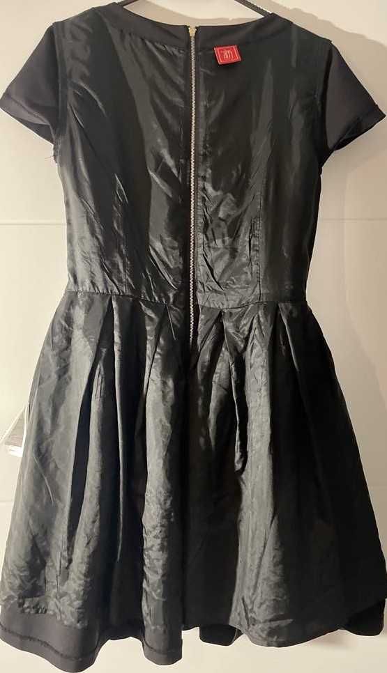 sukienka krótka elegancka TIFFI, XS/S, czarna, koronka