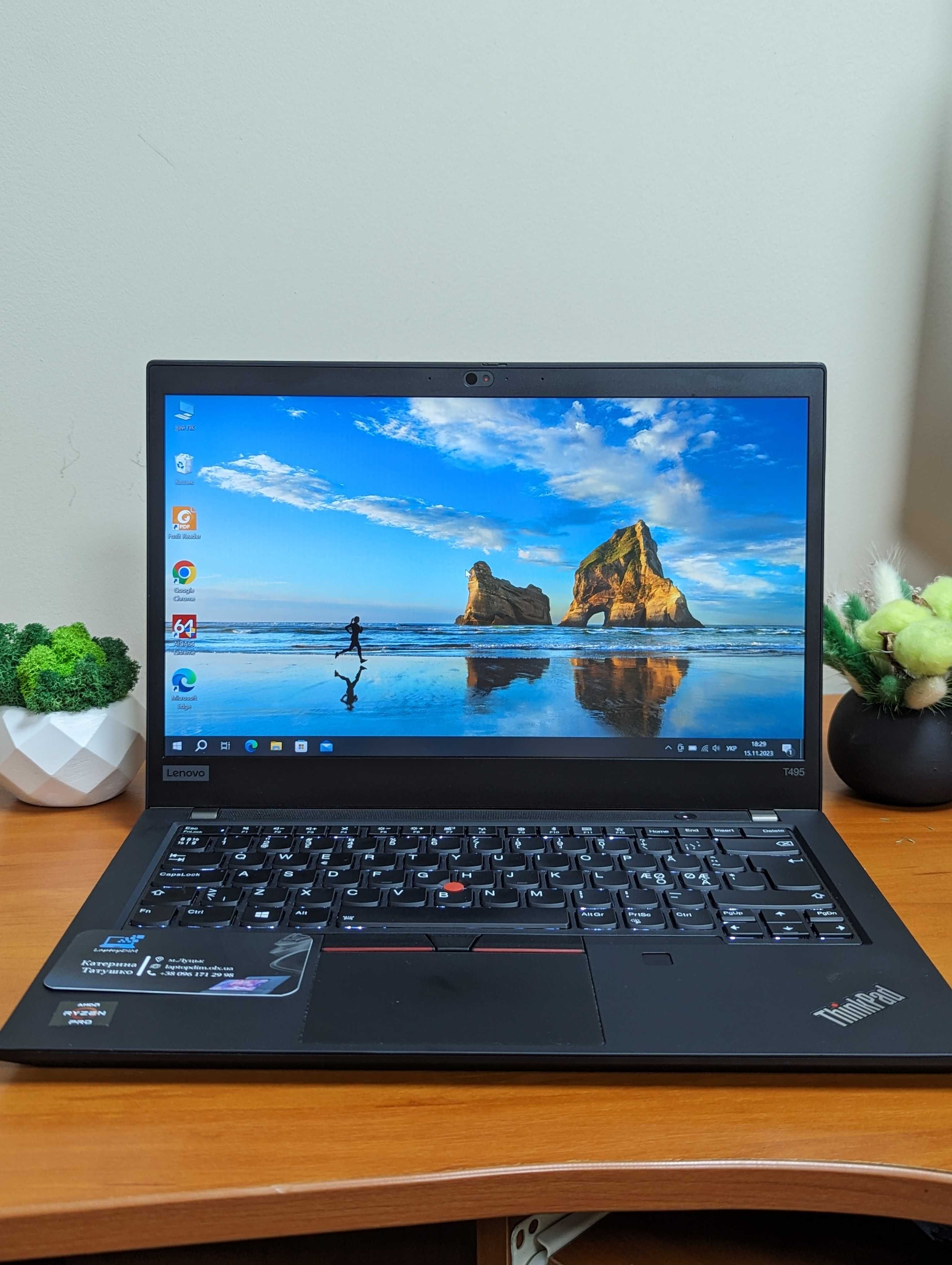 Ноутбук Lenovo ThinkPad T495/14/IPS/FULLHD/Ryzen5 Pro/16/256