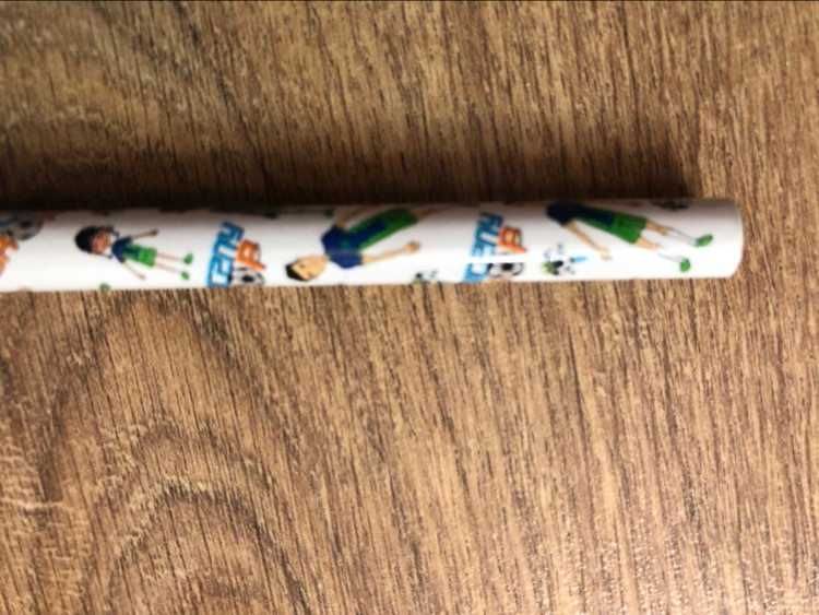 Ołówek + gumki piłkarze duże - NOWY