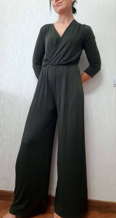 Смарагдовий комбінезон, штани пліссе