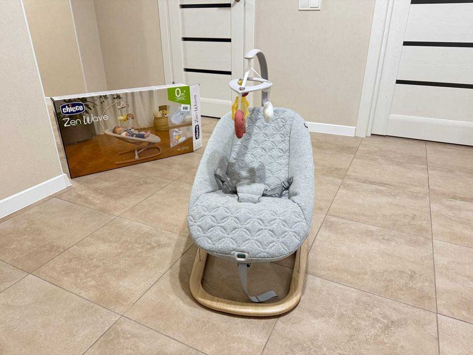 Дитяче крісло-гойдалка Chicco Zen Wave сіре