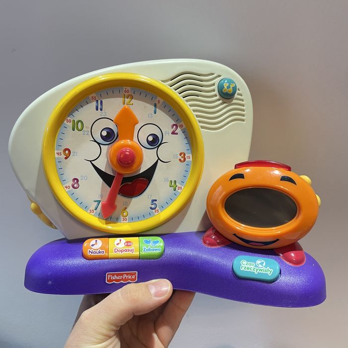 Zegarek zabawka Fisher Price - uszkodzona