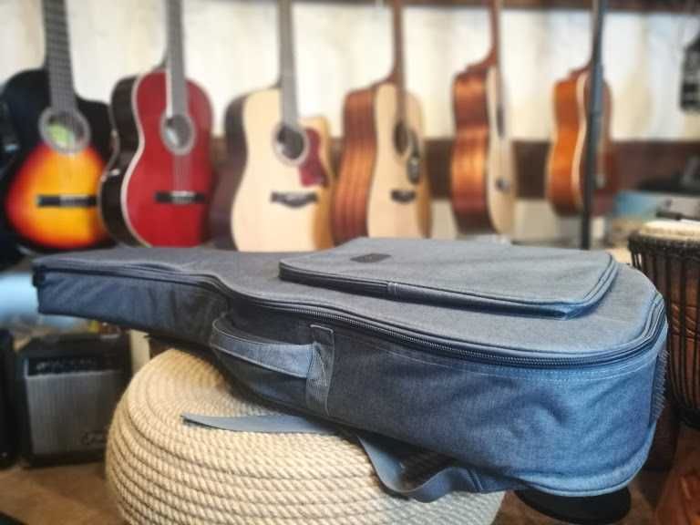 mega pokrowiec na gitarę klasyczną 4/4 Hadr Bag GB-15-39 szary Gig Bag