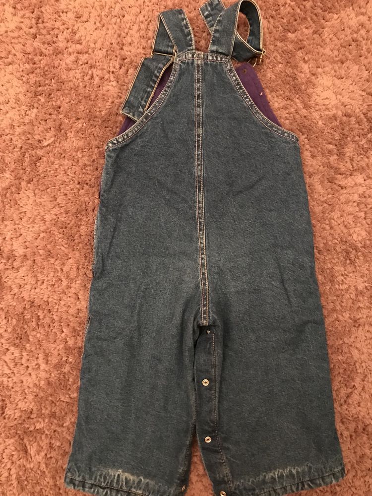 Комбинезон Gloria jeans детский джинсовый на флисе (12 м- 86 рост)