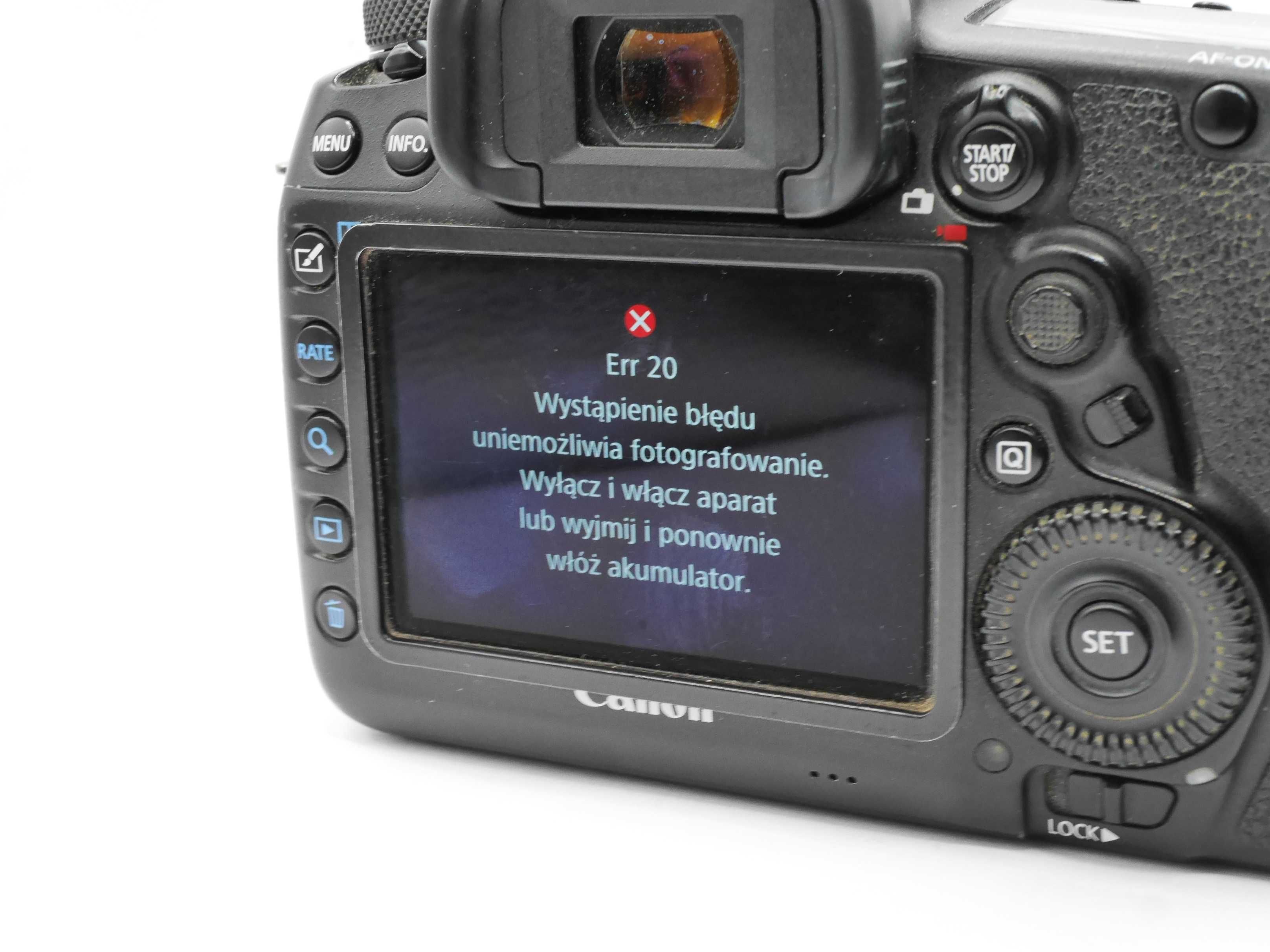 Canon 5D4 mk IV Error 20