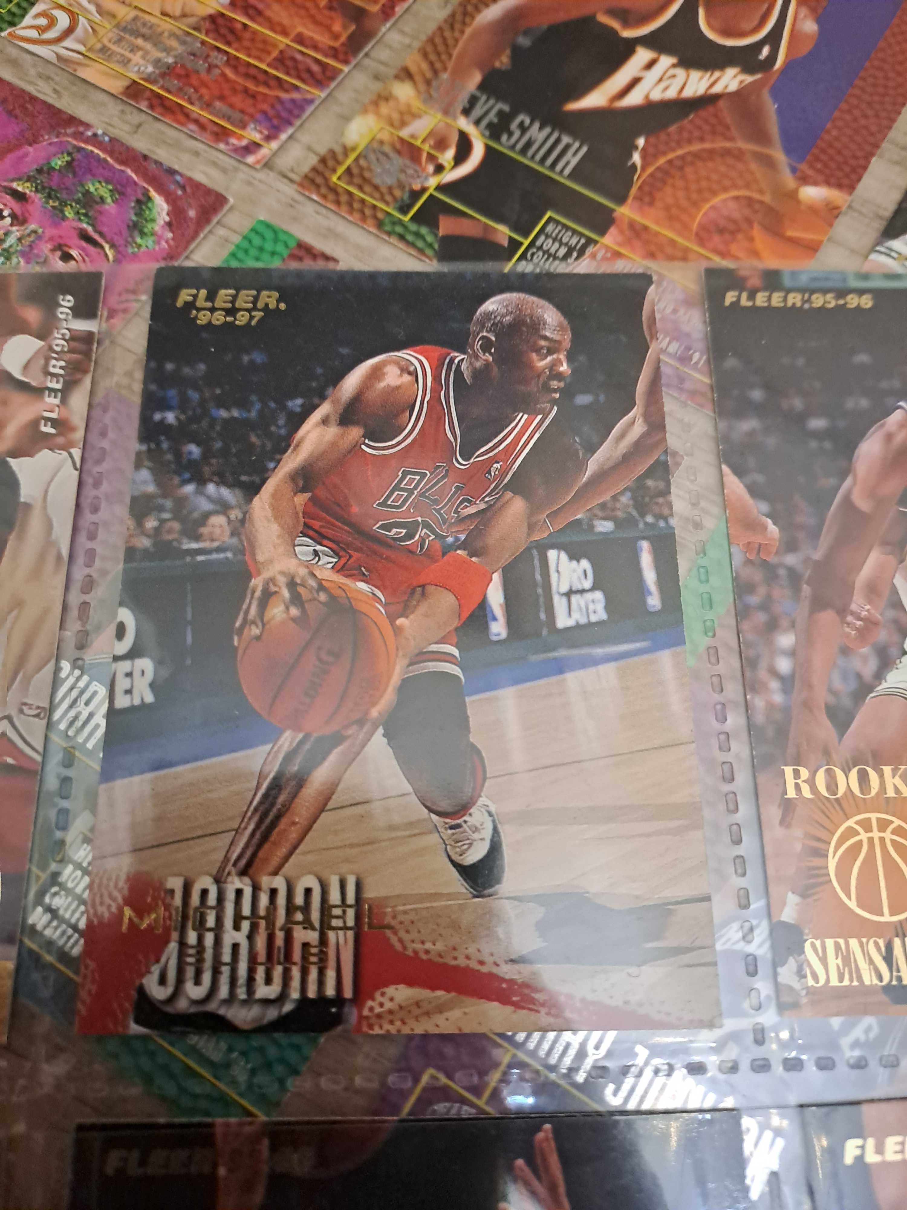 Karty Kolekcjonerskie NBA Fleer 95-96 - 161 szt. kart + gratis