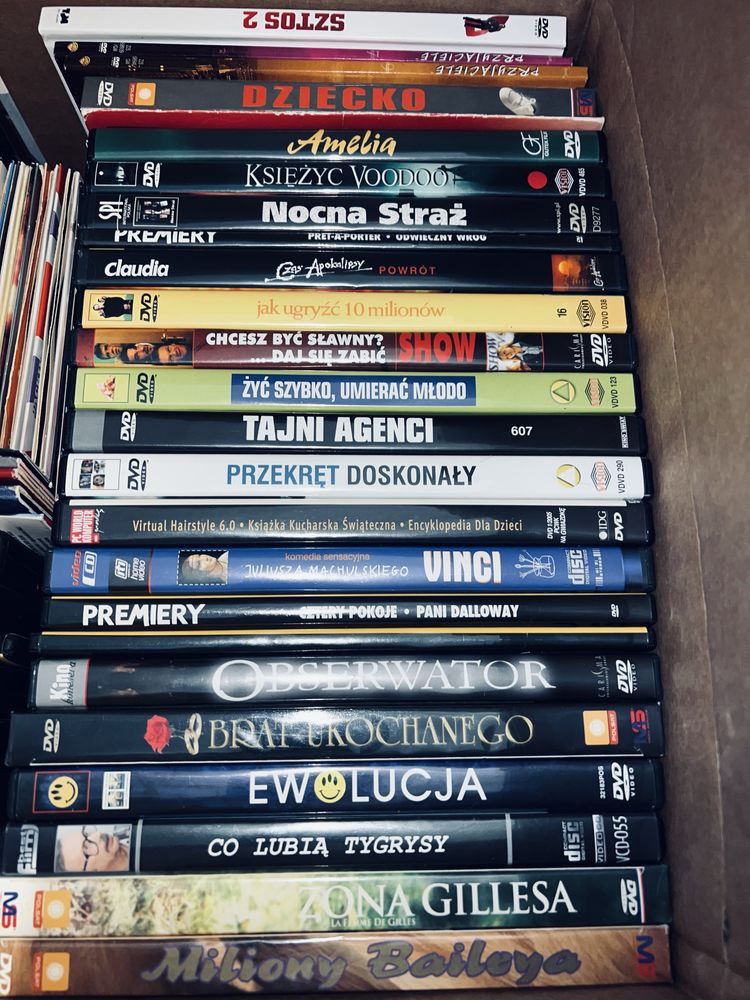 Filmy dvd, cd polskie i zagraniczne