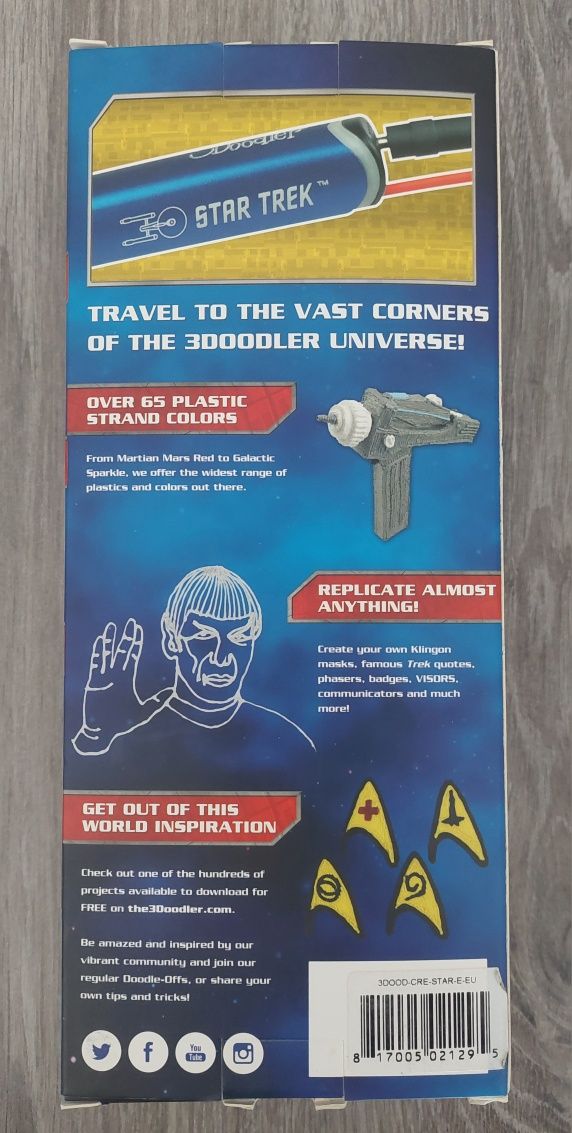 Caneta 3d 3Doodler Star Trek