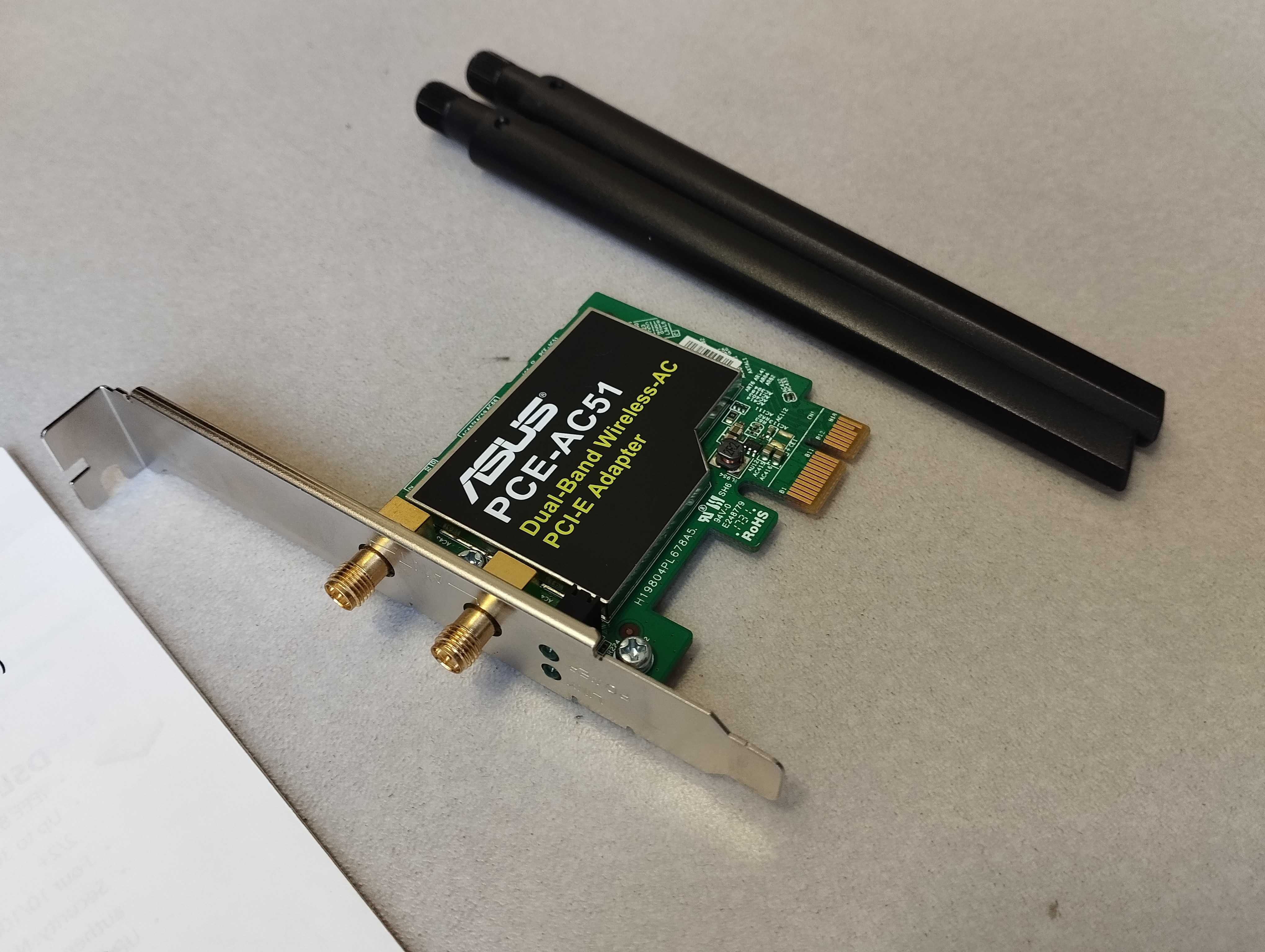 Karta WiFi ASUS PCE-AC51 - WLAN PCI-E 802.11AC 300M