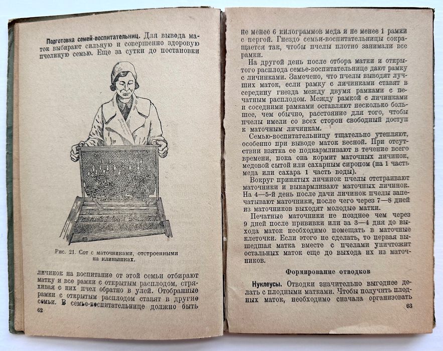1942 г. «Пчеловодство. Работа на колхозной пасеке. С.И. Моксин»