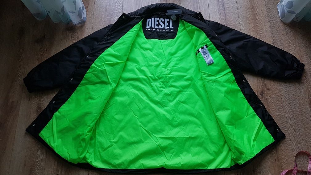 Wodoodporny płaszcz Diesel Unisex damski męski