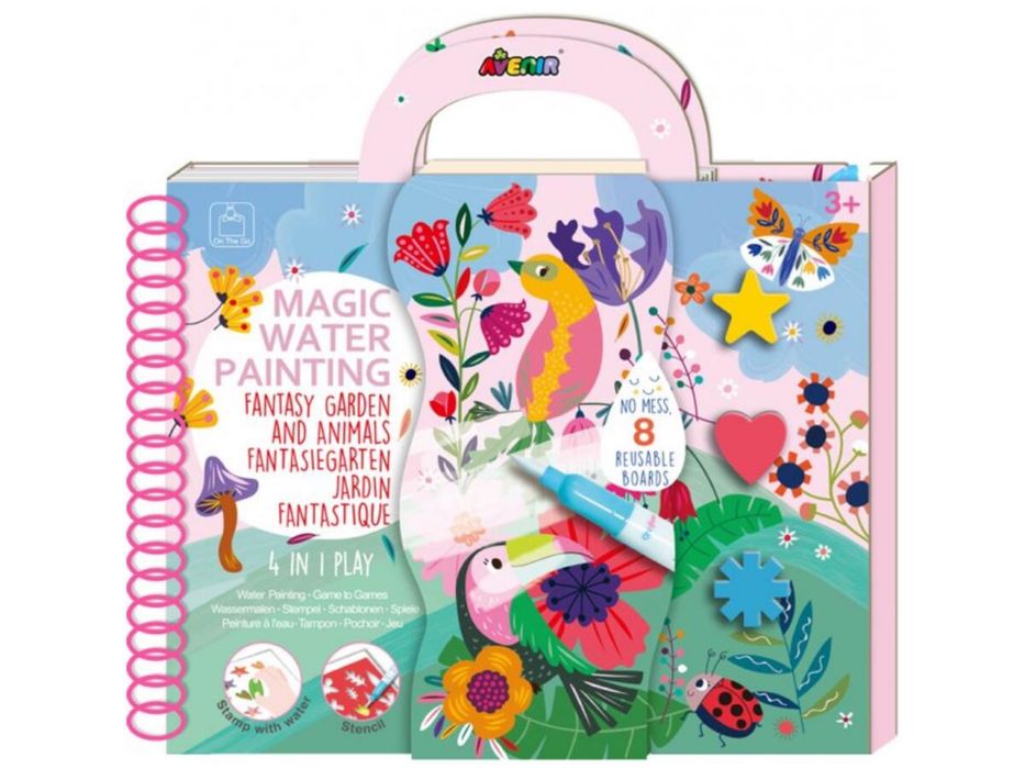 AVENIR Набір для творчості 4 в 1, багаторазова водна розмальовка