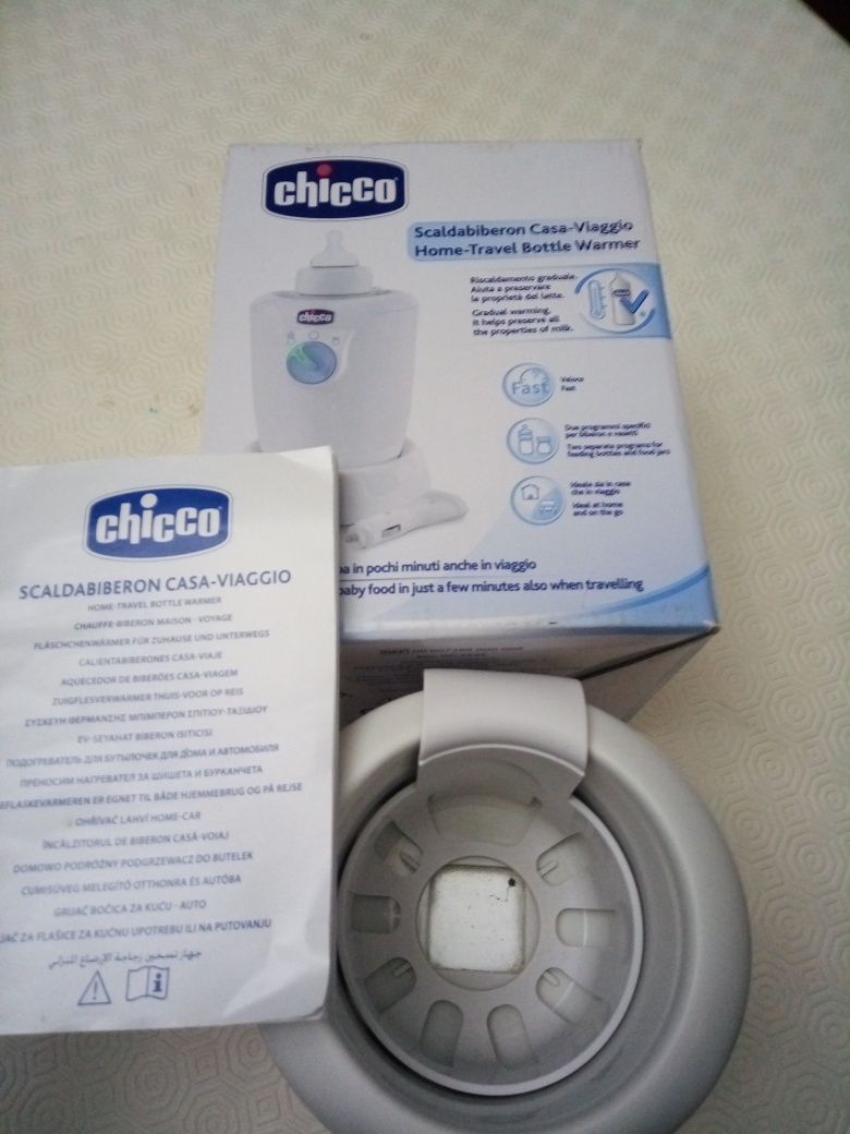 Aquecedor de biberões casa e viagem Chicco