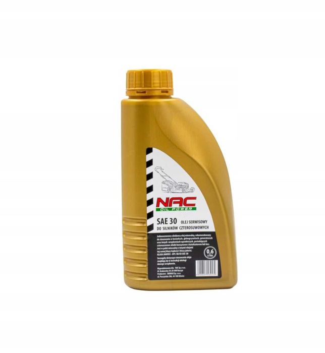 3 PAK Olej Serwisowy Kosiarka x3 Nac Sae30 0,6L olej do kosiarki ogród