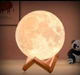 Candeeiro decorativo em formato de lua para quarto criança