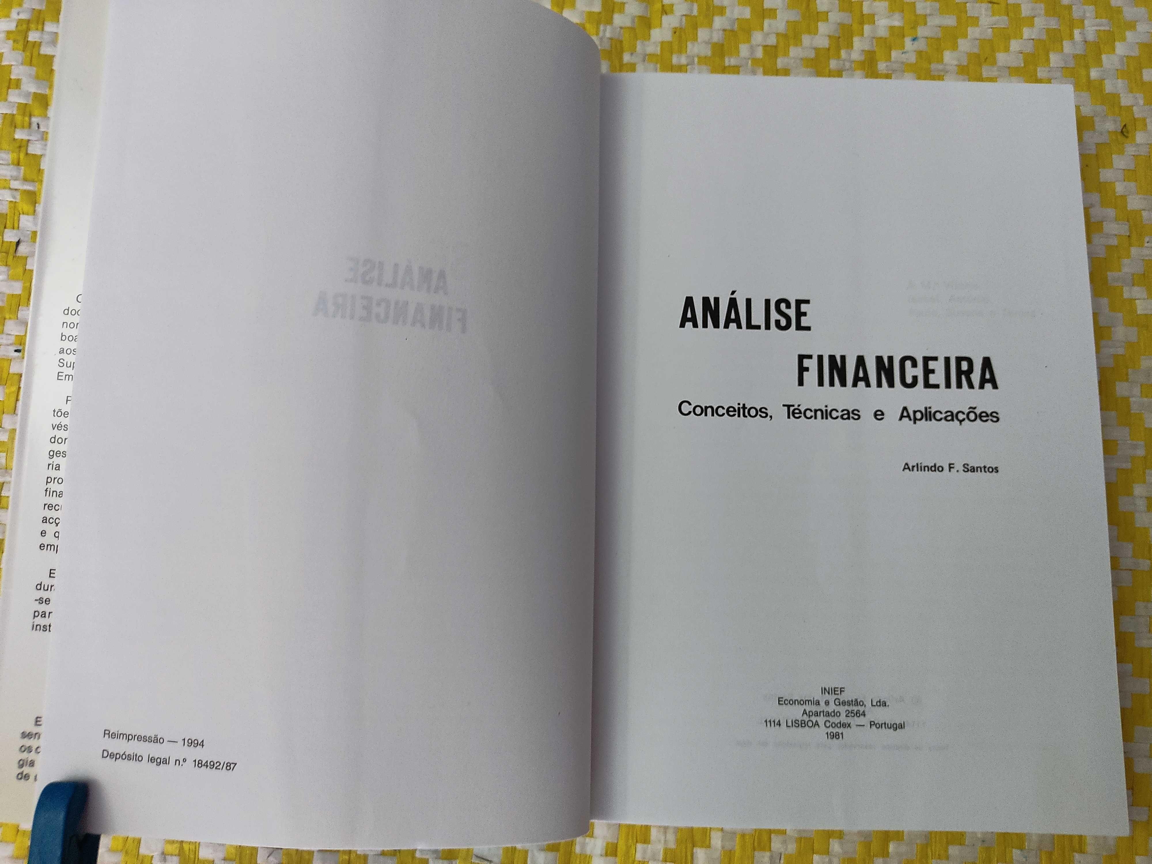 Análise Financeira – 
Arlindo F. Santos
