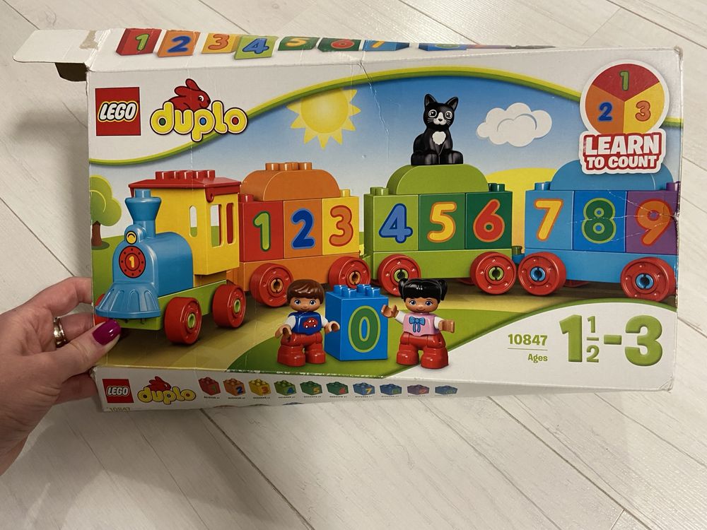 Lego duplo pociag z literkami