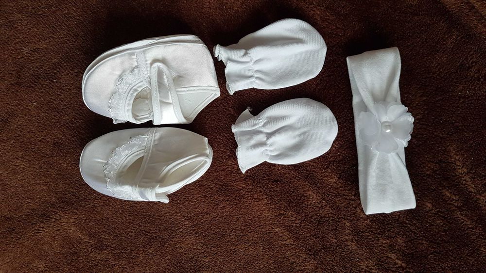 Sukienka do chrztu r. 68 dla niemowlaka