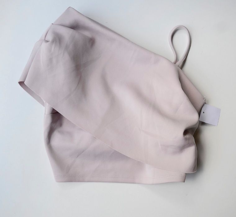 Top Bluzka Różowy Asos Bluzka S 36 Pianka Jedno Ramię
