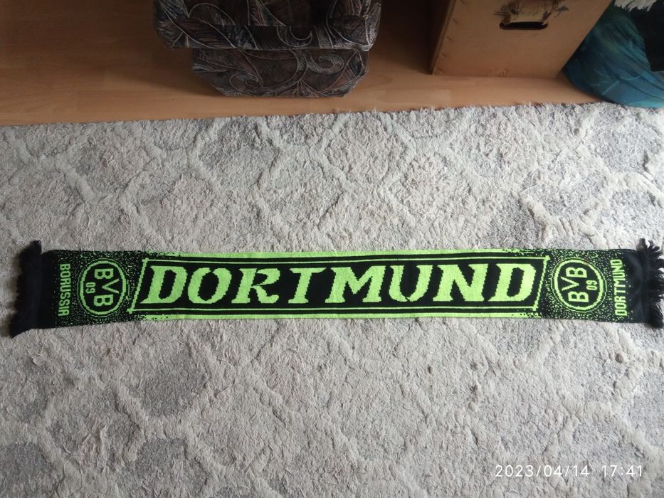 Szalik Borussia Dortmund oldschool retro dwustronny