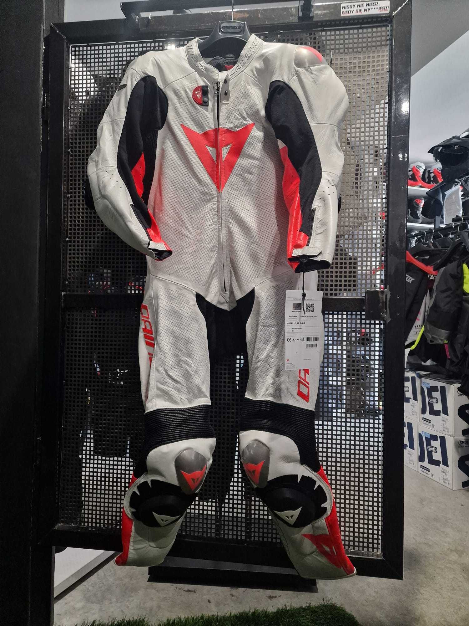 Kombinezon Dainese MUGELLO RR D-AIR PERF. '52 white/red-fluo GRATISY!