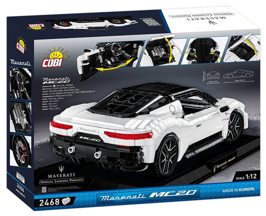 Klocki Cobi 24334 Samochód Maserati Auto Pojazd   2468 El.