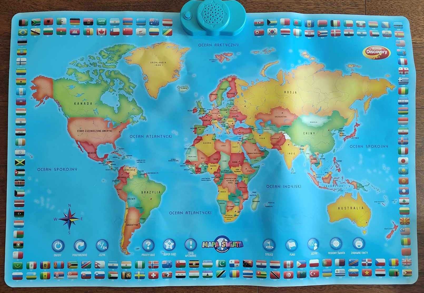 Dumel Discovery Interaktywna Mapa 60 cm* 90cm
