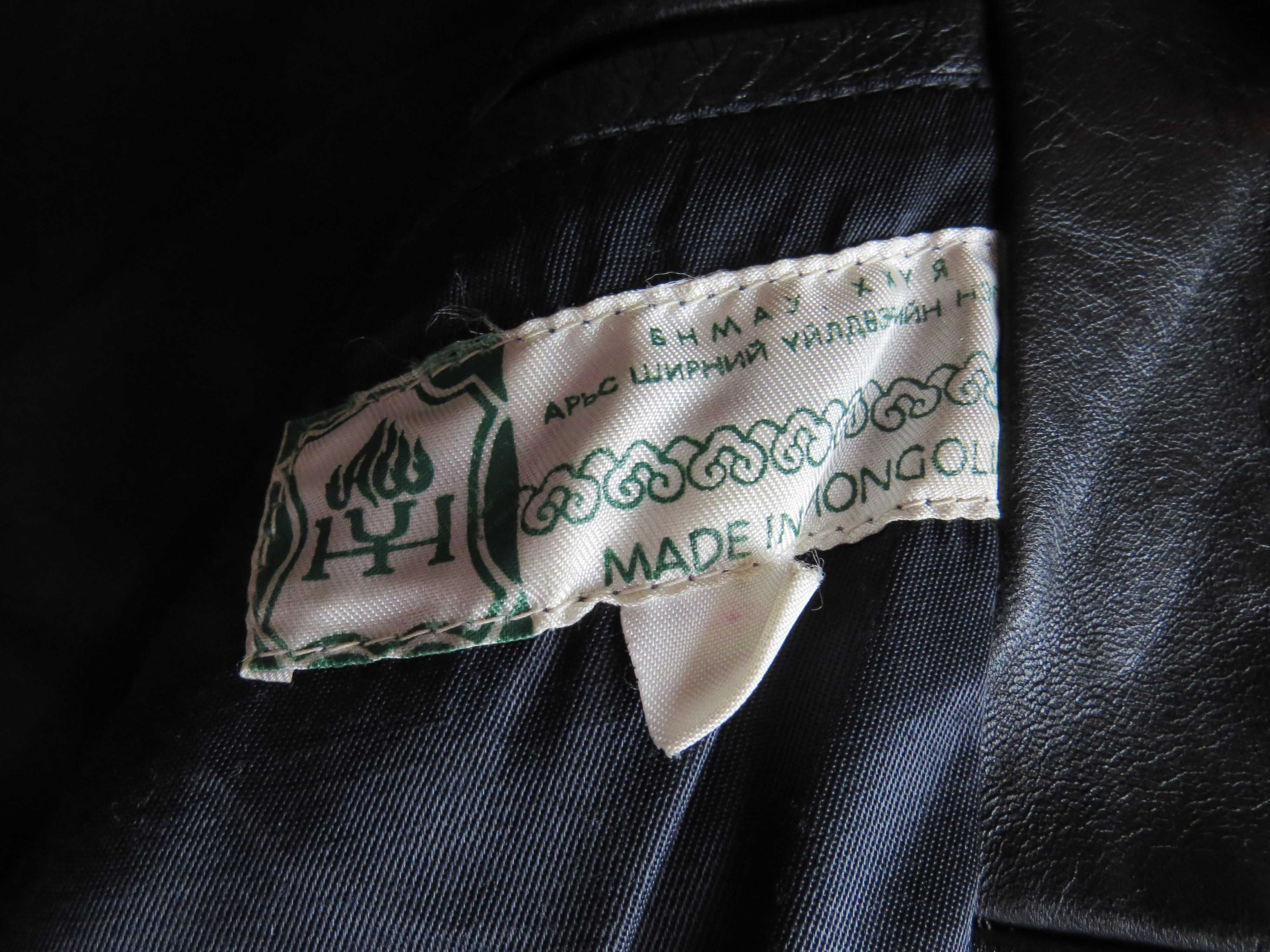 Куртка кожаная подростковая, размер 46-48, производство: Монголия