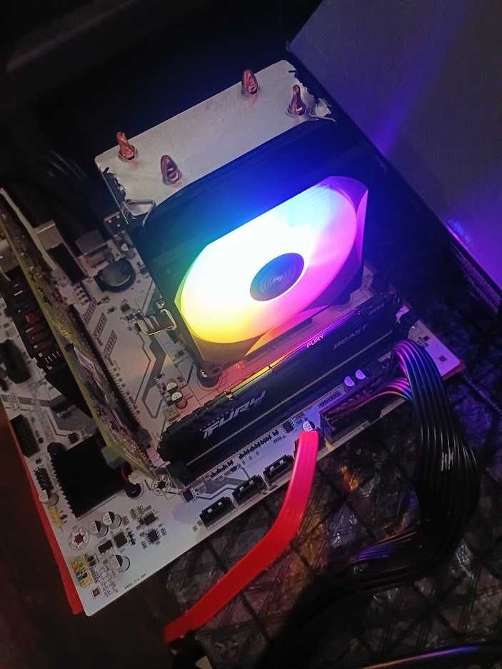 Ryzen 7 5700 8 ядер 4.6Ггц+ B450M  потужний комплект для ПК