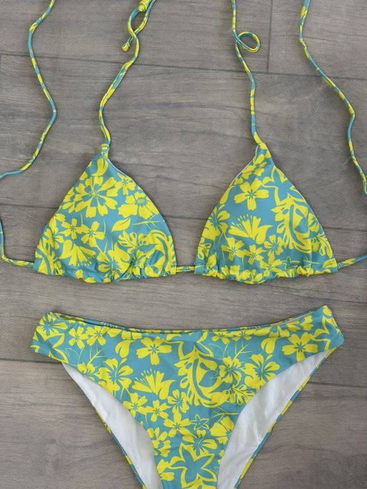 Жовто-блакитний купальник