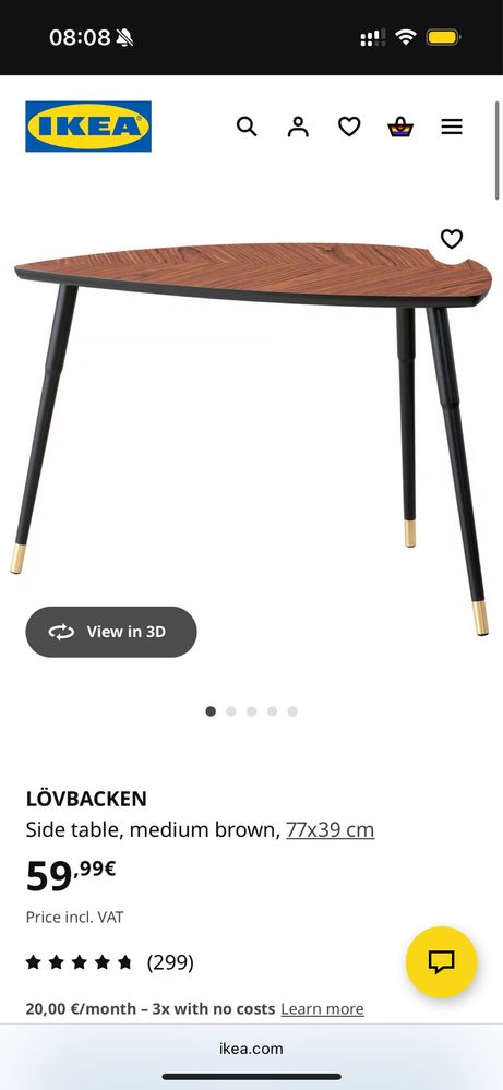 Mesa de apoio Ikea Lovbaken