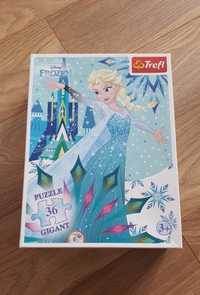 Puzzle Gigant dla dzieci.Kraina Lodu.Elsa.36 szt.Stan bdb