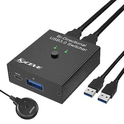 Kcewe USB 3.0 przełącznik dwukierunkowy ‎KC-U301PRO