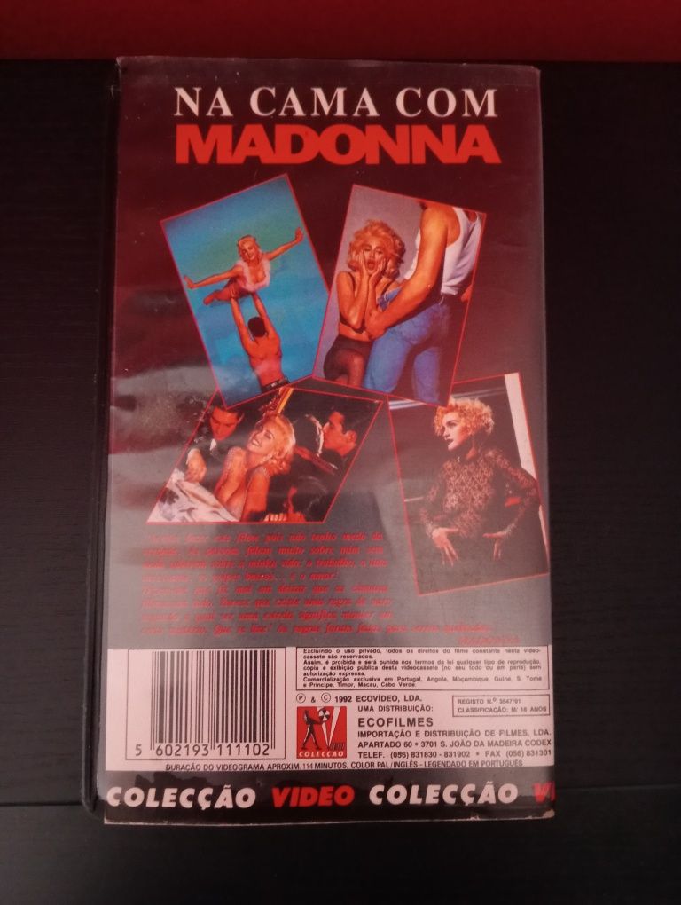 VHS - Na cama com Madonna 1991