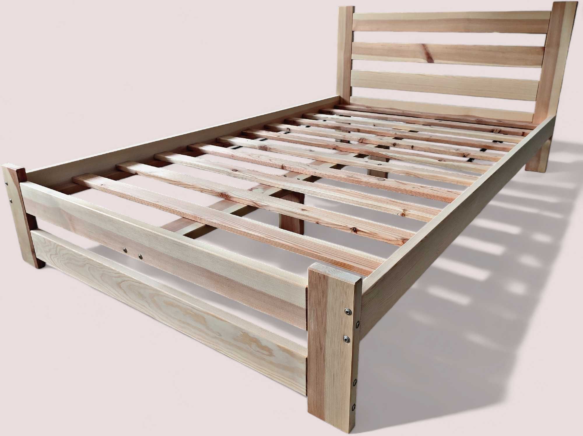 Wysyłka ! Łóżko drewniane sosnowe wysoki zagłówek-producent