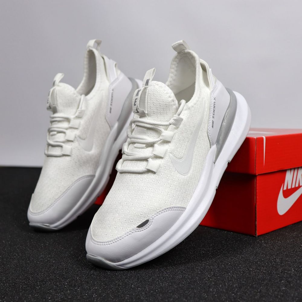 Чоловічій Кросівки Найк білі Nike zoom x white 40-44 рм.