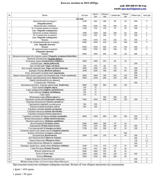 Насіння гінкго 2024р. 1насінина 1грн.Семена гинкго. Сіянці від 40грн.