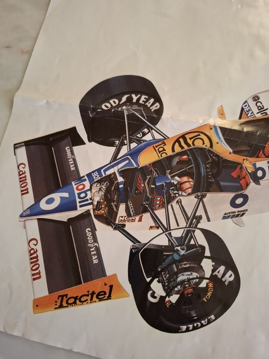 Poster turbo Williams FW 11 honda