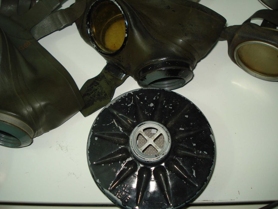 6 niemieckich  masek luftschutz VM 40